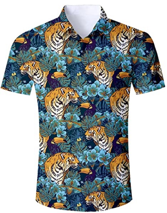 Tiger Hawaiian Shirt - Hawaiian Shirts by Goodstoworld